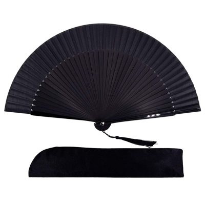 Black Foldable Hand Fan
