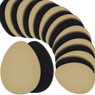 Jecery Stick-On Suede Soles, 36 Pcs